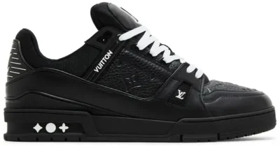 Louis Vuitton Trainer Black Embossed Monogram - Image 3